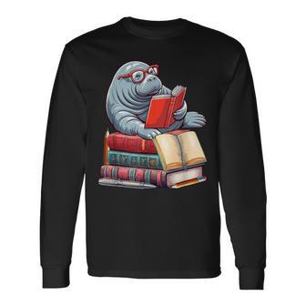 Mana Reading Books Matching Bookworm Readers Librarian Long Sleeve T-Shirt - Thegiftio UK