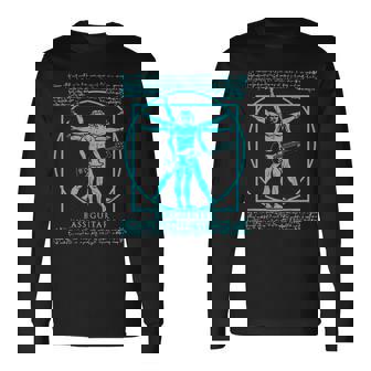Manitruvian Guitarist ロックスター バスダヴィンチ 長袖Tシャツ - Kawaiitshirt