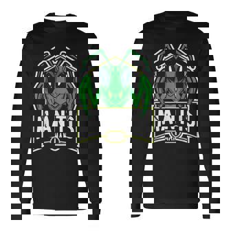 Mantis Man マンティス カマキリ 昆虫 昆虫学 男性 長袖Tシャツ - Kawaiitshirt