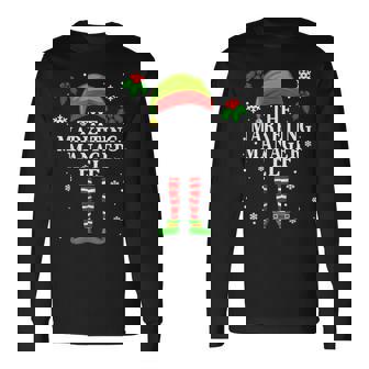 The Marketing Manager Elf Christmas Matching Long Sleeve T-Shirt | Mazezy