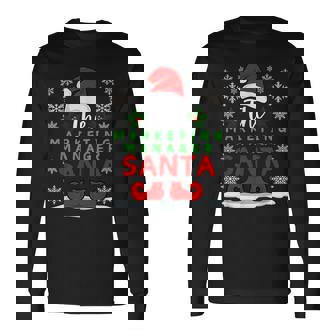 The Marketing Manager Santa Claus Christmas Day Xmas Long Sleeve T-Shirt | Mazezy