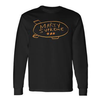Marty Orange Blimp Dream Big Long Sleeve T-Shirt - Thegiftio UK