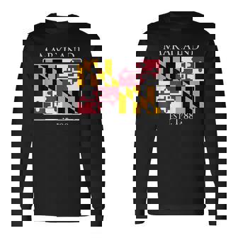 Maryland Flag 7Th Ustate 1788 Maryland Native 長袖Tシャツ - Kawaiitshirt