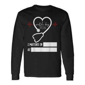 Match Day 2026 Future Doctor Physician Residency Fill In Long Sleeve T-Shirt - Thegiftio UK