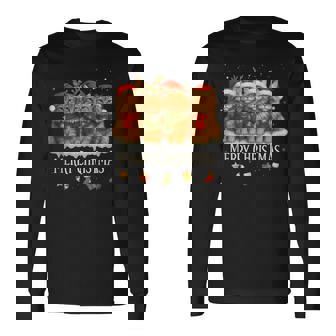 Meowy Catmas Cat Christmas Tree Xmas Maine Coon Cat Owners Long Sleeve T-Shirt - Thegiftio