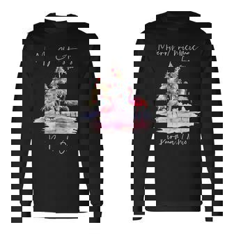 Merry Christmas From Parma Ohio Flamingo Holiday Long Sleeve T-Shirt | Mazezy