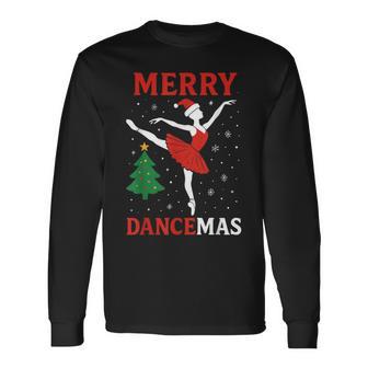 Merry Dancemas Ballet Christmas Dancer Xmas Long Sleeve T-Shirt - Thegiftio UK