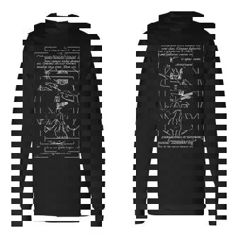 Metal I Death Metal I Heavy Metalitruvian Man Guitar 長袖Tシャツ - Kawaiitshirt