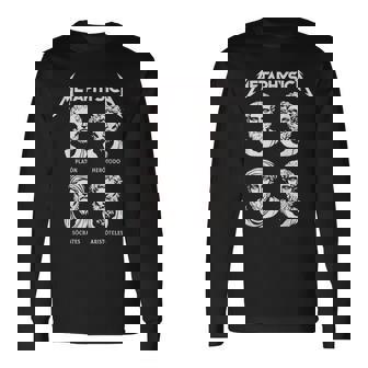 Metaphysica 面白いギリシャ哲学者ロックレトロデザイン 長袖Tシャツ - Kawaiitshirt