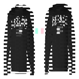 Milano Italia Flag Of Italy Classic 長袖Tシャツ - Kawaiitshirt