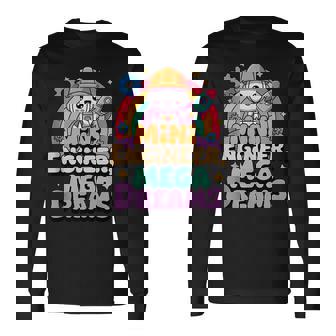 Mini Engineer Mega Dreams Model Rockets Kids Tank Top Long Sleeve T-Shirt | Mazezy