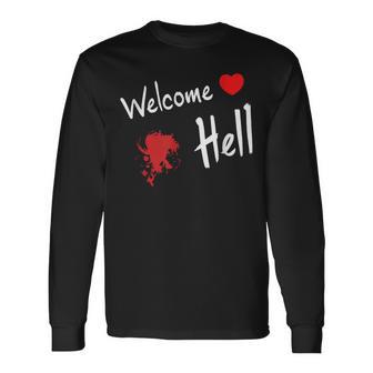 Mini-Hakkero Touhou Project Welcome Hell Gensokyo Relaxed Anime Black Small Long Sleeve T-Shirt - Monsterry