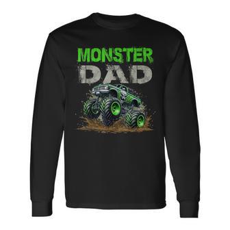 Monster Truck Dad Family Matching Monster Truck Lovers Daddy Long Sleeve T-Shirt - Thegiftio UK