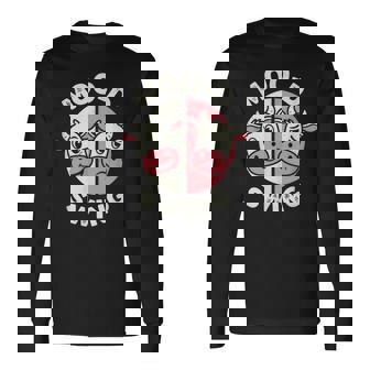 Mood Swing Cow Pun Animal Humor Farm Style Life Long Sleeve T-Shirt | Mazezy