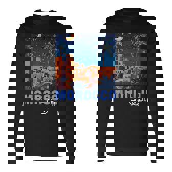 Morocco Pride Roots Heritage Culture Ouarzazate Moroccan Long Sleeve T-Shirt | Mazezy