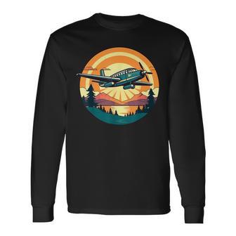 Motivo De Avión Para Pilotos Camiseta de manga larga - Regaloses