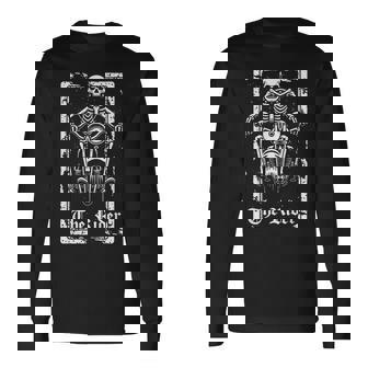 Moto Esqueleto Motero Biker Motociclista Motocicleta Camiseta de manga larga - Regaloses