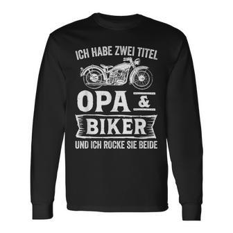 Motorrad Biker Motorradfahrer Geschenke Biker Opa Motorradfahrer Motorrad Langarmshirts - Seseable