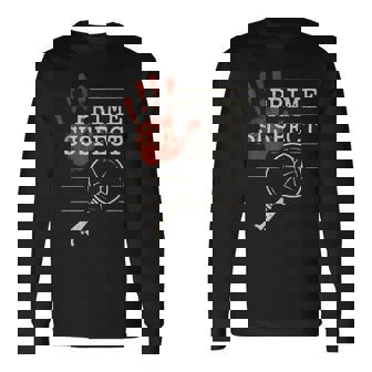 Murder Mystery Whodunit Party Detective Costume Suspect Game Long Sleeve T-Shirt | Seseable FR