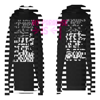 My Paradise Is 10 Feet Off The Ground 空中シルクエアリアリスト 長袖Tシャツ - Kawaiitshirt