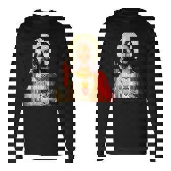 Myuperhero Is Jesus、Faith Love Godシャツ 長袖Tシャツ - Kawaiitshirt