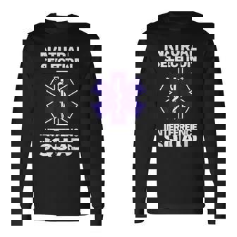 Natural Selection Interference Squad Paramedic Emt Long Sleeve T-Shirt | Mazezy