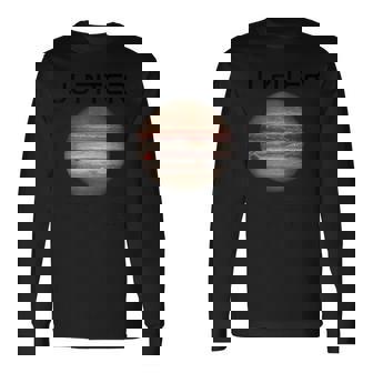 Nerdy Jupiter 天文学 科学惑星 太陽系 事実 B 長袖Tシャツ - Kawaiitshirt