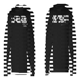 Nevada Est 1864 Vintage Long Sleeve T-Shirt | Mazezy