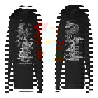 New York Parade Day Thanksgiving Santa Taxi Long Sleeve T-Shirt - Thegiftio