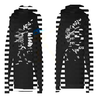 Niños 5 Cumpleaños Dabbing Esqueleto Regalo De Cinco Años Niños Camiseta de manga larga - Regaloses