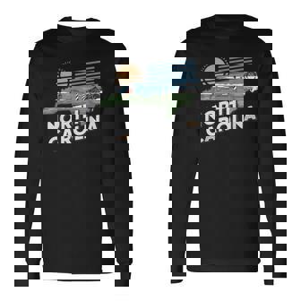 North Carolina State Of North Carolina Retro North Carolina Long Sleeve T-Shirt | Mazezy