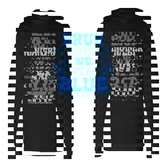 In November We Wear Blue Diabetes Awareness Type 1 Diabetes Long Sleeve T-Shirt | Seseable CA