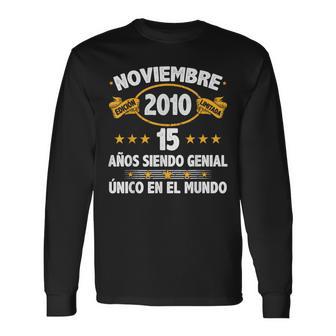 Noviembre 2010 15 Años Niño Cumpleaños Regalo Noviembre 2010 Camiseta de manga larga - Regaloses