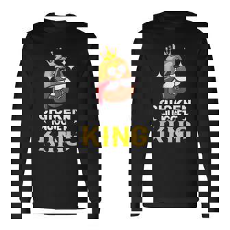 Nugget De Pollo Nuggets De Pollo Rey Camiseta de manga larga - Regaloses