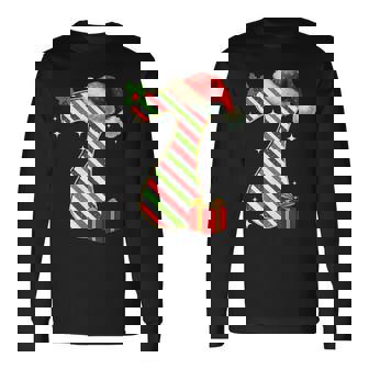 Number 7 Meme Saying 6 7 Six Seven Christmas Birthday Long Sleeve T-Shirt | Seseable FR