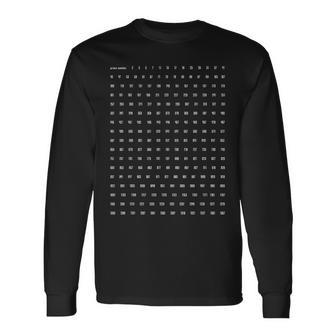 Números Primos Figuras Divertidas Ecuación Matemática Elementoímbolo Pi Camiseta de manga larga - Regaloses