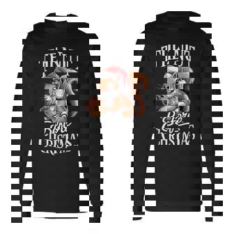 The Nut Before Christmas Squirrel Long Sleeve T-Shirt | Seseable FR