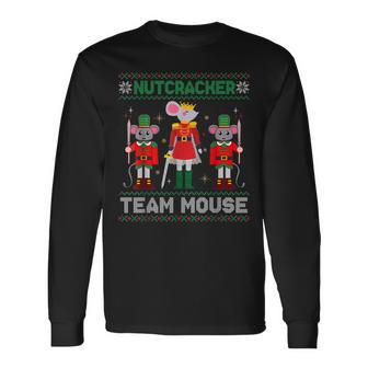 Nutcracker Team Mouse Xmas Party New Year Xmas Party Long Sleeve T-Shirt - Thegiftio UK