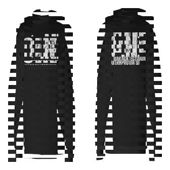 O-Line Quarterback Protection Squad Football Offensive Line Long Sleeve T-Shirt | Mazezy