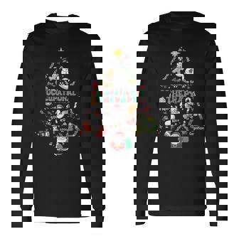 Occupational Therapy Christmas Tree OT Special Education Tank Top Long Sleeve T-Shirt | Mazezy