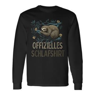 Offizelleschlaf Faultier Langarmshirts - Geschenkecke