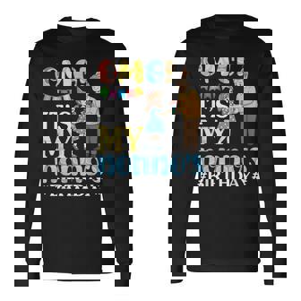 OMG It's My Nonno's Birthday Happy Grandpa And Granddaughter Long Sleeve T-Shirt | Mazezy