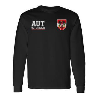 Österreich Fan Austria Flag Aut Team Langarmshirts - Seseable