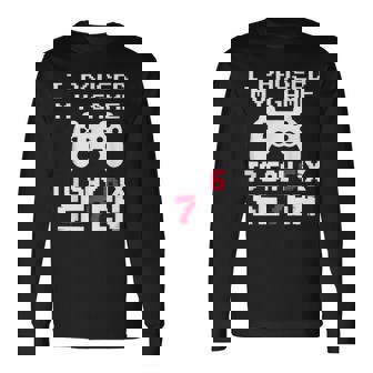 I Paused My Game To Say 67 Meme Six Seven Gen-Alpha Saying Long Sleeve T-Shirt | Mazezy