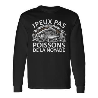 Peche J'peux Pas Je Doisauver Les Poissons Pêcheur Peche T-shirt à manches longues - Cadeauxyz