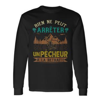 Pecheur Retraite Pêche Pêcheur Poisson Fête Des Pères T-shirt à manches longues - Cadeauxyz