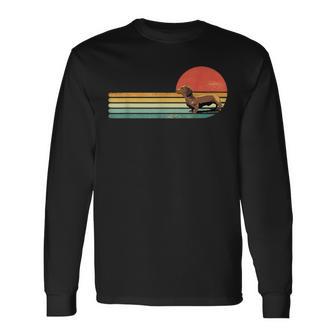 Perro Weenie Para Amantes De Los Perrosalchicha Retrointage Camiseta de manga larga - Regaloses