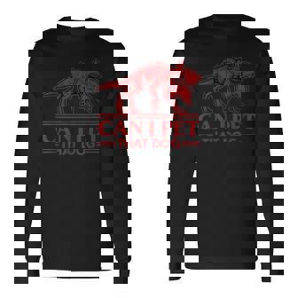 Can I Pet That Dog Demodog Monster Dog Lover Long Sleeve T-Shirt - Monsterry