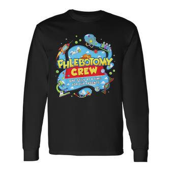 Phlebotomy Crew One Stick At A Time Lab Team Lab Week 2026 Long Sleeve T-Shirt - Thegiftio UK