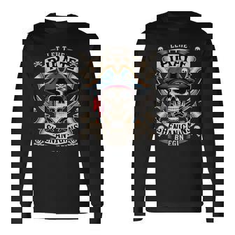 Pirate Halloween Skull Let The Pirate Shenanigans Begin Long Sleeve T-Shirt | Seseable FR